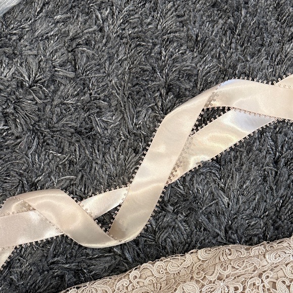 Adrianna Papell Strapless Cream Lace Dress - Picture 5 of 7